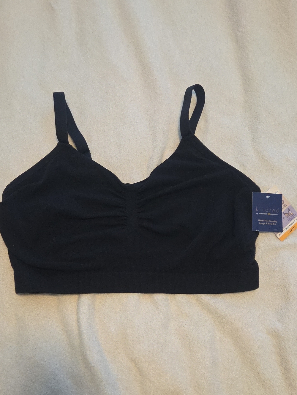 Kindred Bravely Black Seamless Nursing Bralette